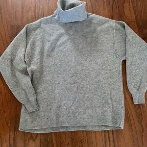 Oversized turtleneck sweater